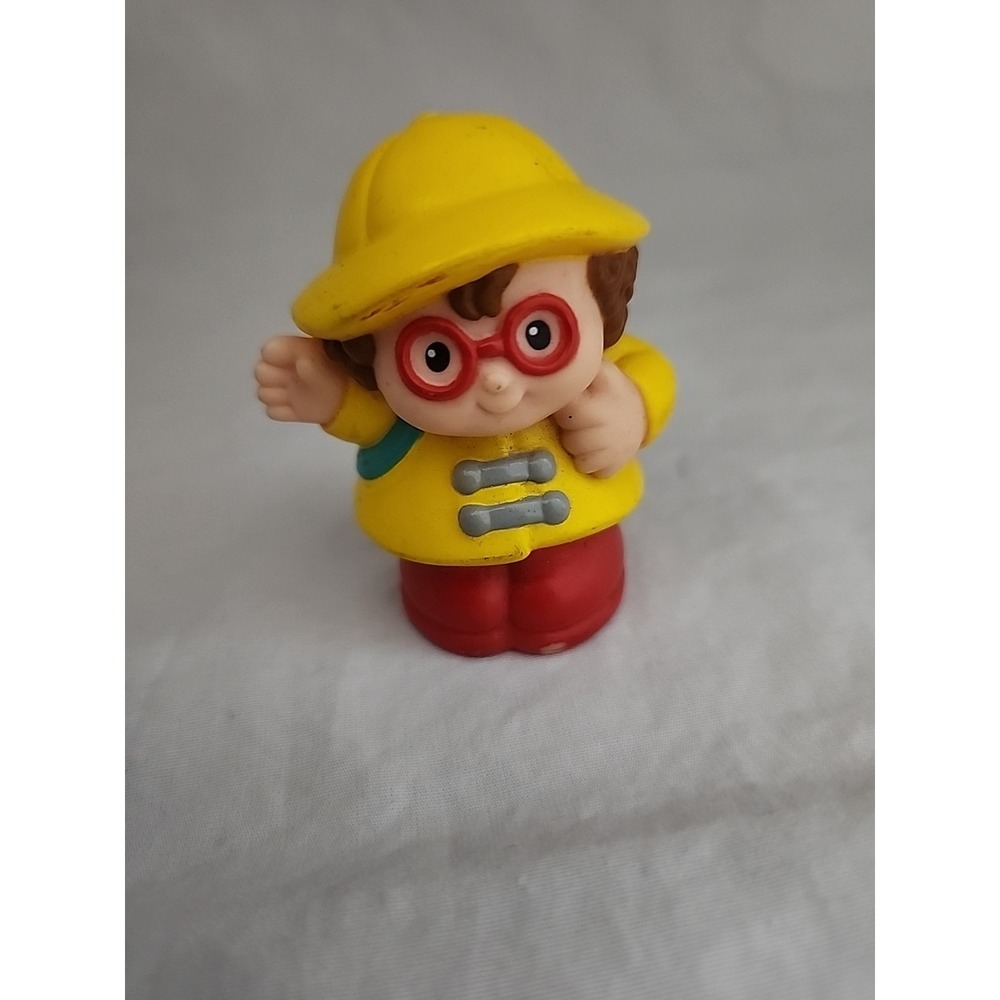 Fisher Price Little People 1997 School Bus Maggie in Rain Gear